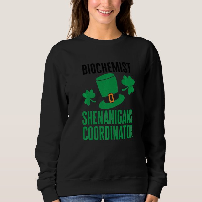 Biokemist St Patricks Day bus koordinatör T Shirt (Framsida)