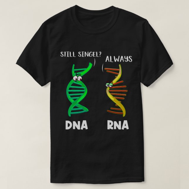 Biolog Botanist Science Nature Funny DNA RNA T Shirt (Design framsida)