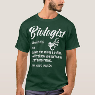 Biolog Definition Funny Science Shälsning T Shirt