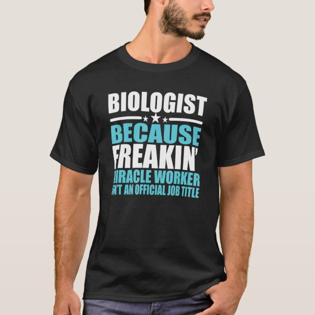 Biolog för kollega t shirt (Framsida)