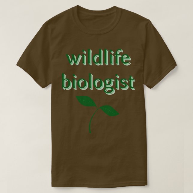 biolog för vilda djur t shirt (Design framsida)