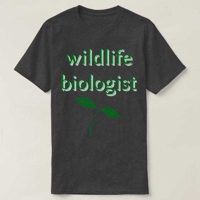 biolog för vilda djur t shirt (Design framsida)