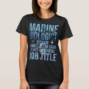 Biolog från marinbiologen Funny Ocean Sea Science  T Shirt