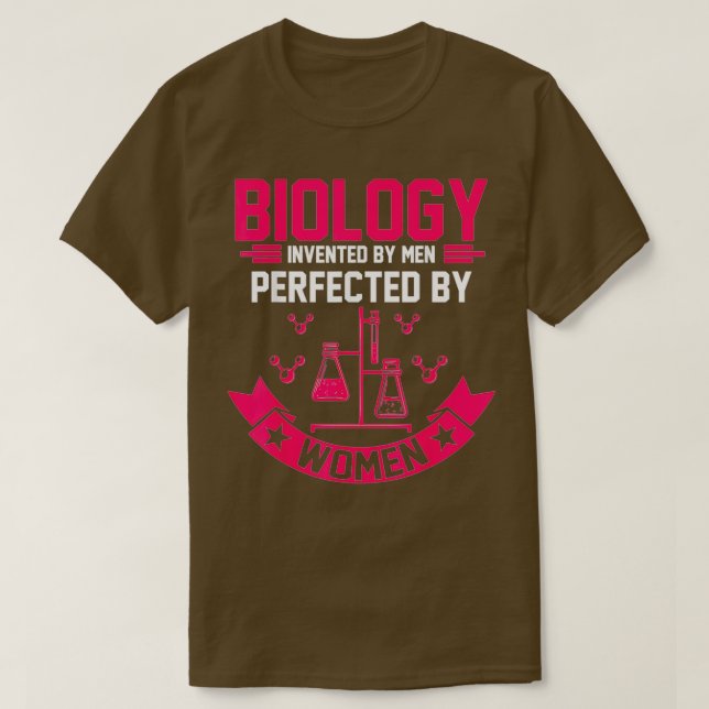 Biolog Girl Biology Gift T Shirt (Design framsida)