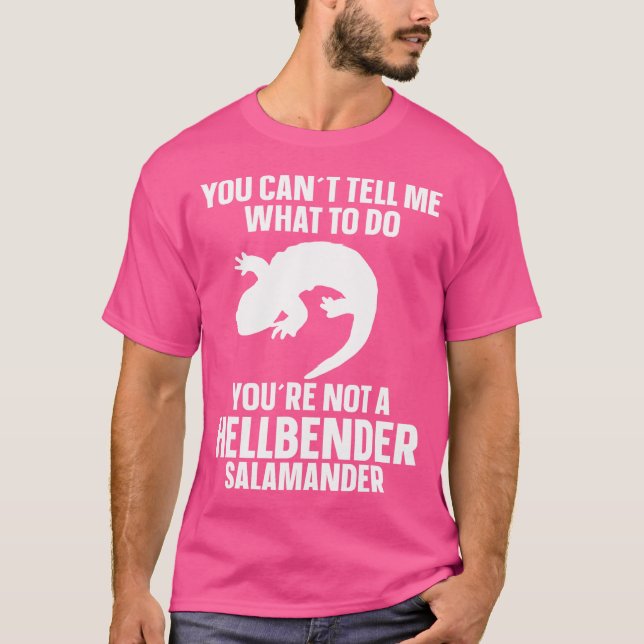 Biolog Hellbender Salamander Amphibian T Shirt (Framsida)