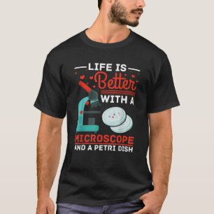 Biolog livets vetenskap Mikroskop Molekylär biolog T Shirt