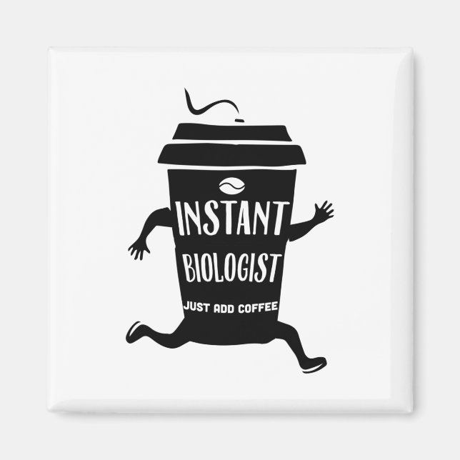 Biolog| Mikroskop Biologistudie Gift Idea Magnet (Framsidan)