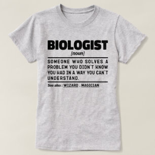 Biolog Noun Science Älskare Coola Biology Student T Shirt