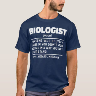 Biolog Noun Science Älskare Coola Biology Student T Shirt