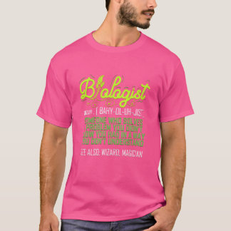 Biolog rolig för biologilärare forskare retro t shirt