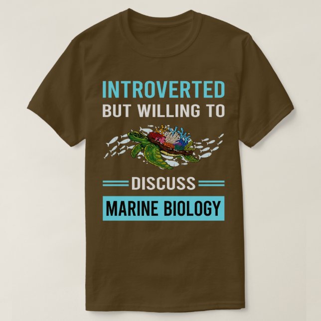 Biolog som introducerar marin biologi t shirt (Design framsida)