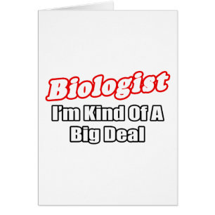 Biolog...stor affär hälsningskort