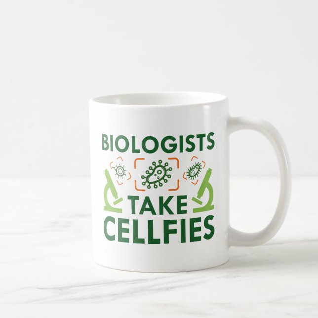 Biologer tar celler kaffemugg (Höger)