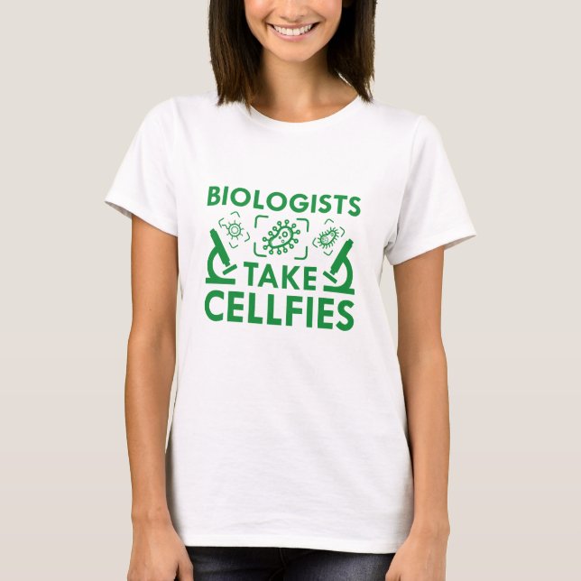 Biologer tar celler t shirt (Framsida)