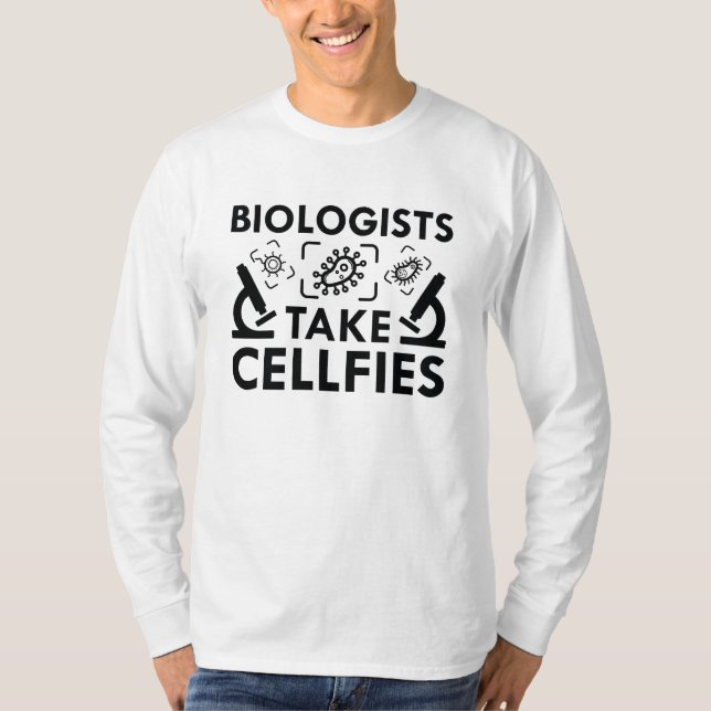Biologer tar celler t shirt (Framsida)