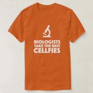 Biologer tar de bästa cellerna mikroskop tee shirt