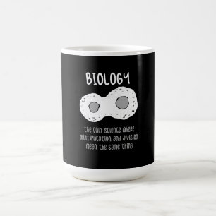 Biologi - biologi - den enda vetenskapliga present kaffemugg