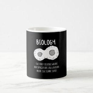 Biologi - biologi - den enda vetenskapliga present kaffemugg