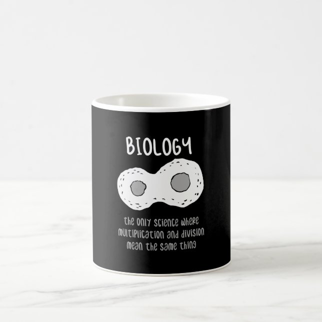 Biologi - biologi - den enda vetenskapliga present kaffemugg (Center)