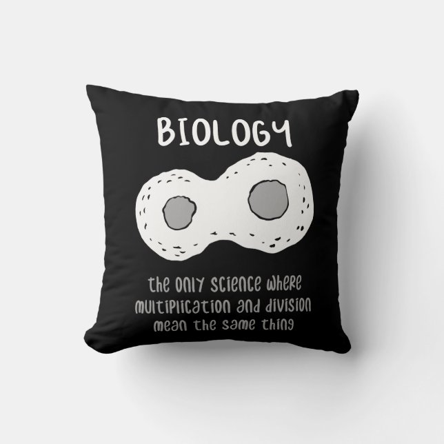 Biologi - biologi - den enda vetenskapliga present kudde (Framsida)
