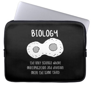 Biologi - biologi - den enda vetenskapliga present laptop fodral