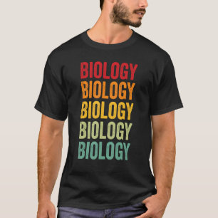 Biologi Biology Hobbyist Rainbow Design T Shirt