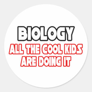 Biologi.. Coolans barn Runt Klistermärke