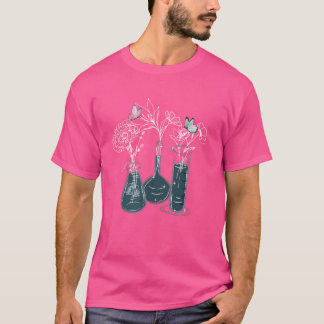 Biologi för Blommigt av kolv för vetenskapliga lab T Shirt