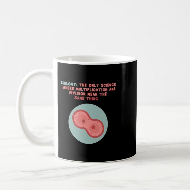 Biologi Only Science MultiplicDivision Samma Kaffemugg (Vänster)