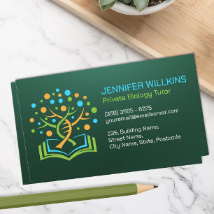 Biologi Science Tutoring Services - DNA Träd Visitkort