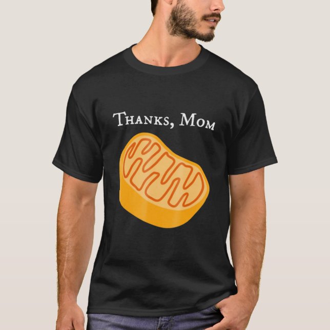Biologi t, mitokondria, tack, mamma, vetenskap. t shirt (Framsida)