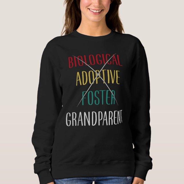 Biological Adoptive Foster Grandparent Grandpa Gra T Shirt (Framsida)