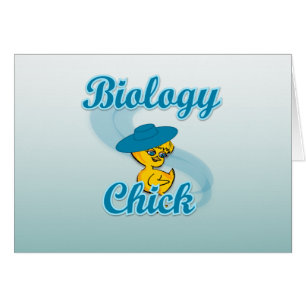 Biologichick #3 hälsningskort