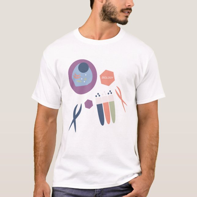 Biologiklass Cellslabbet T Shirt (Framsida)
