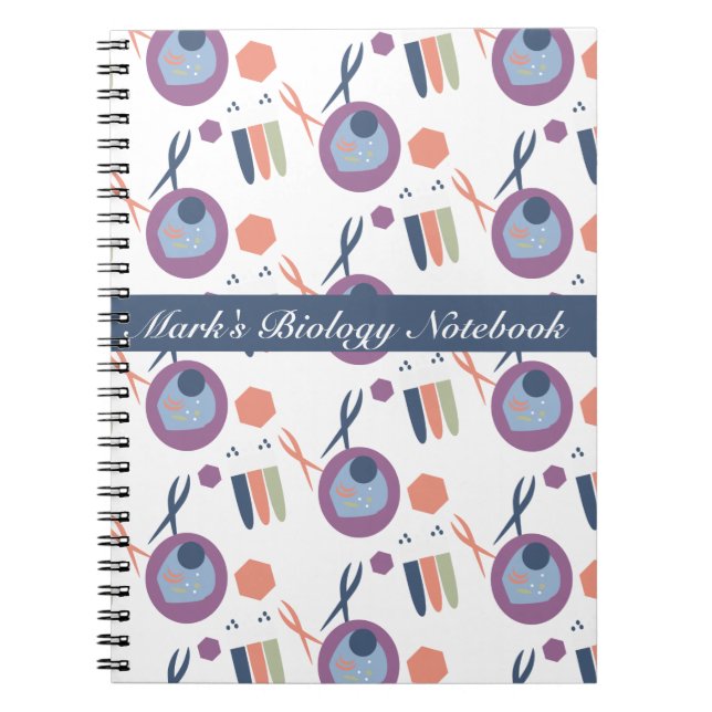 Biologiklass Cellslabboration Svart anteckningsbok (Framsidan)