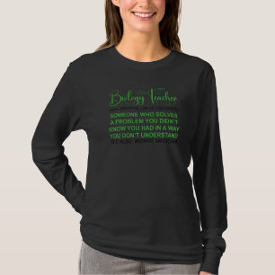 Biologilärare Definition Biologiundervisning T Shirt