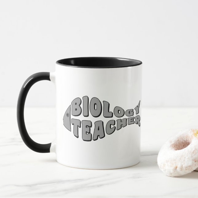 Biologilärare Fish Mugg (Med munk)