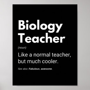 Biologilärare Funny Coola Say Poster