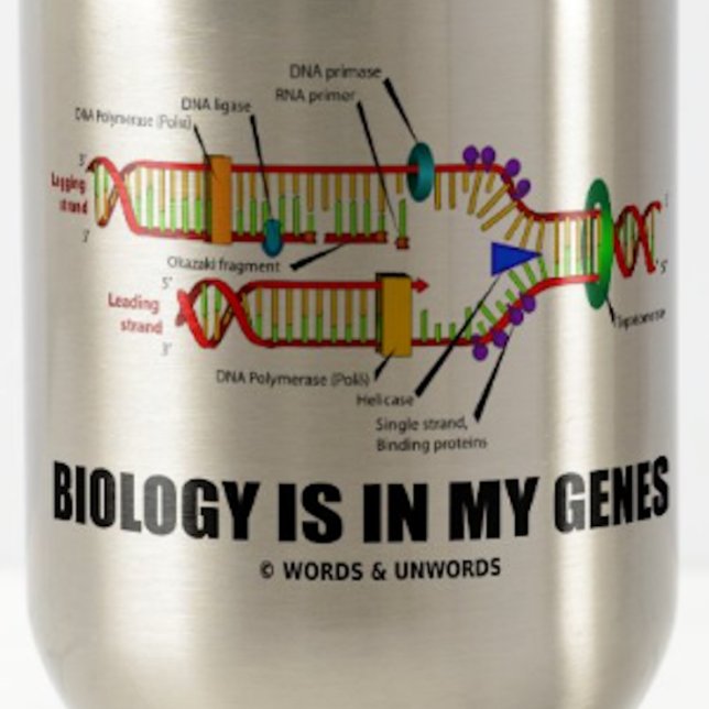 Biologin finns i mina gener (DNA-replikering) Resemugg (Biologists, biology teachers, and geneticists will enjoy this "Biology Is In My Genes" mug)