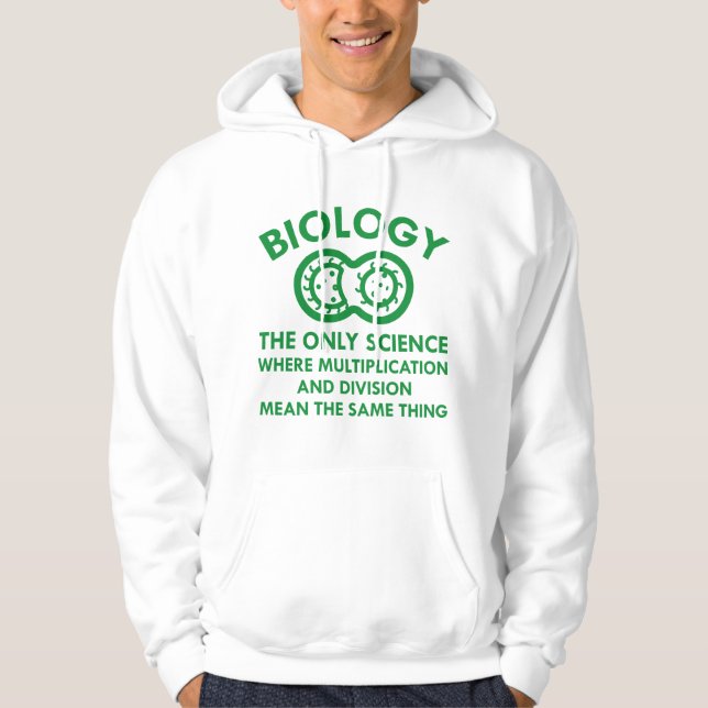 Biologin finns i mina gener hoodie (Framsida)