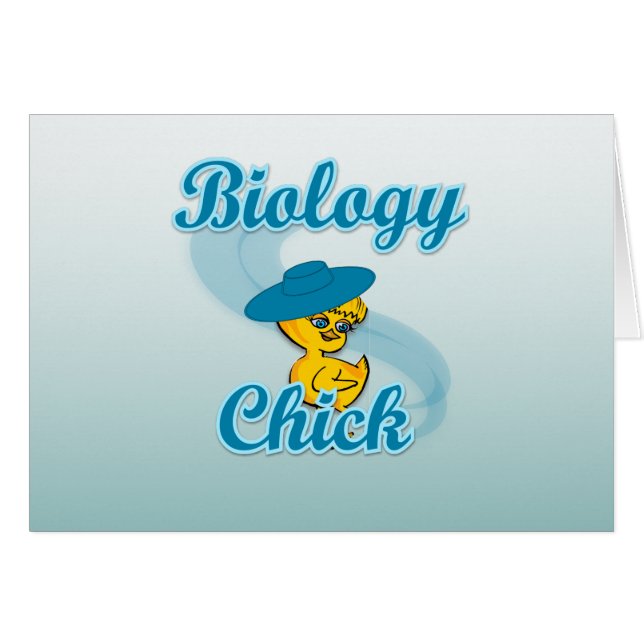 Biologisk Chick nr 3 Hälsningskort (Framsidan Horizontal)