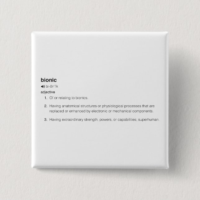 Biologisk definition i svart knapp (Framsida)