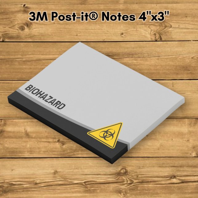 Biologisk fara-ikon post-it block (Skapare uppladdad)