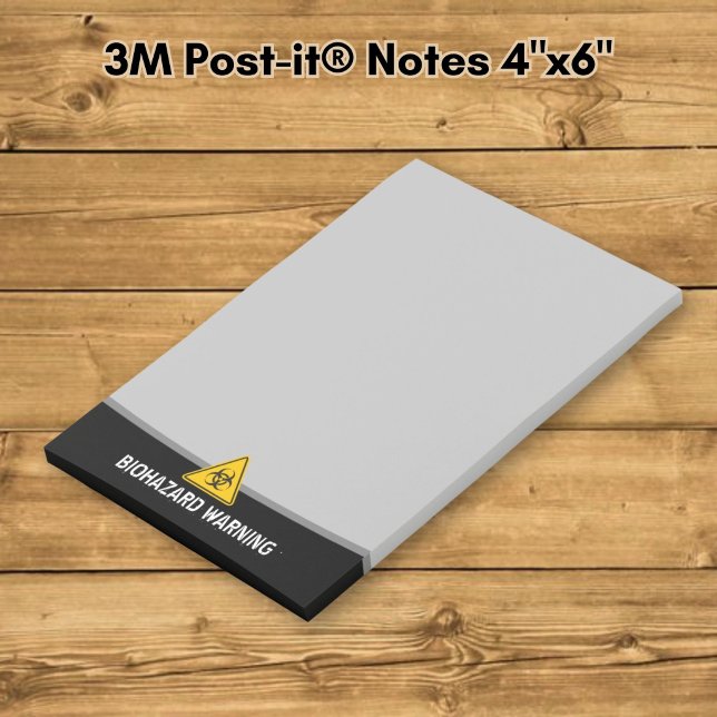 Biologisk fara-ikon post-it block (Skapare uppladdad)