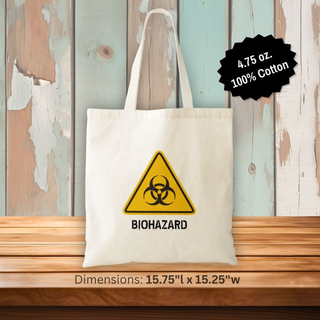 Biologisk fara-ikon tygkasse (Skapare uppladdad)