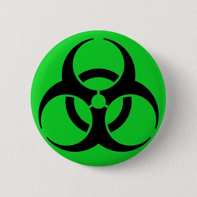 Biologisk fara-symbol knapp (Framsida)