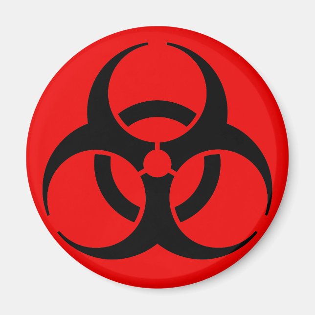 Biologisk fara-symbol magnet (Framsidan)
