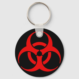 Biologisk fara-symbol nyckelring