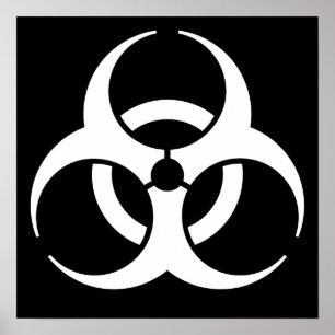 Biologisk fara-symbol poster