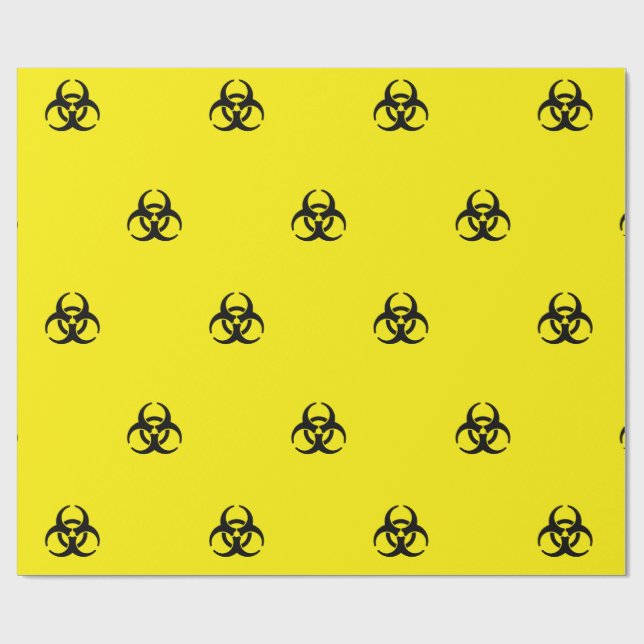 Biologisk fara-symbol  presentpapper (Platt)